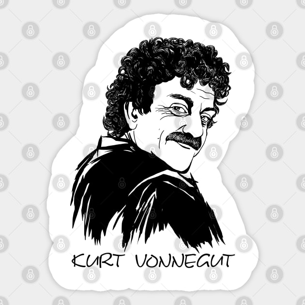 Vonnegut 1 Sticker by HelenaCooper